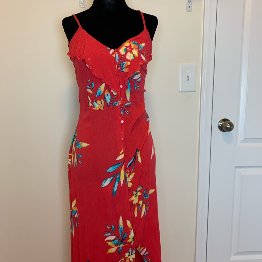 Express Button-up Maxi Dress